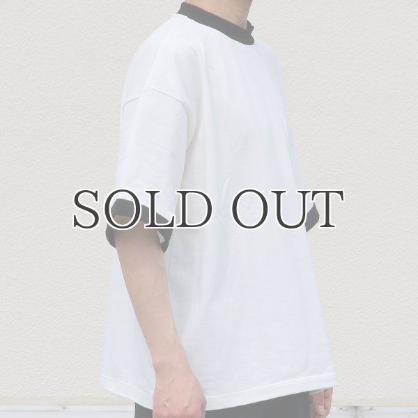 画像11: VORTEX 8オンス(MVS天竺)モックネック リンガー ハーフスリーブ Tシャツ【MADE IN JAPAN】『日本製』/ Upscape Audience (11)