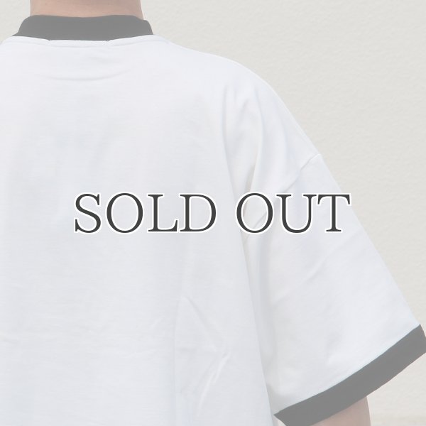 画像13: VORTEX 8オンス(MVS天竺)モックネック リンガー ハーフスリーブ Tシャツ【MADE IN JAPAN】『日本製』/ Upscape Audience (13)