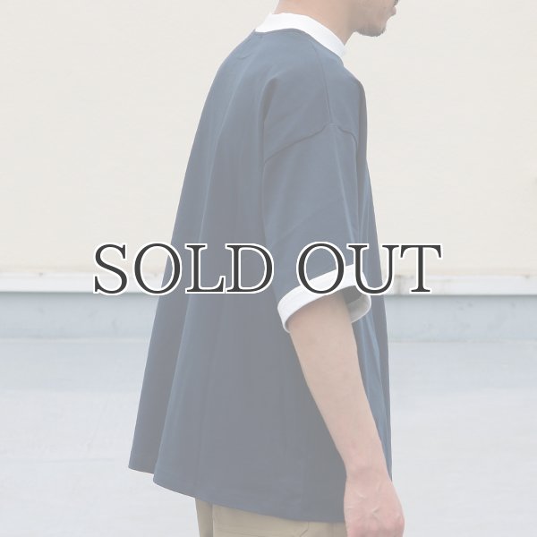 画像6: VORTEX 8オンス(MVS天竺)モックネック リンガー ハーフスリーブ Tシャツ【MADE IN JAPAN】『日本製』/ Upscape Audience (6)