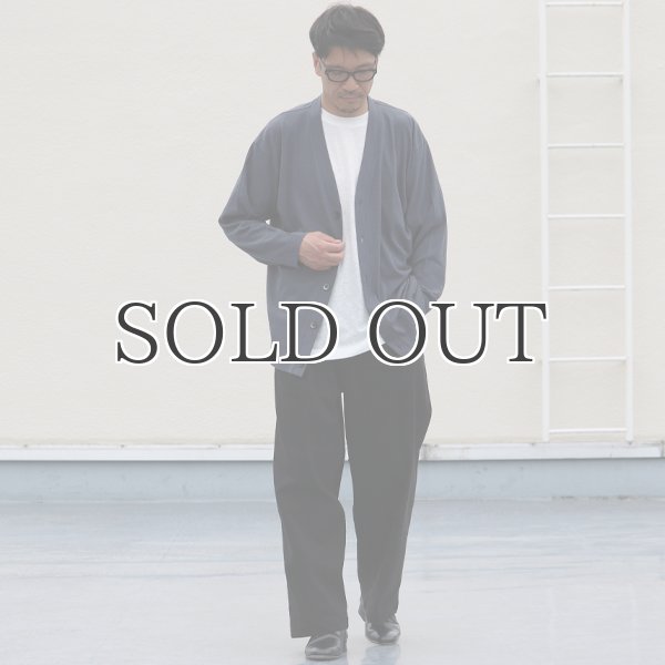 画像7: PREMIERE LINEN(プレミアリネン)コットン天竺 Vネックカーディガン【MADE IN JAPAN】『日本製』 / Upscape Audience (7)
