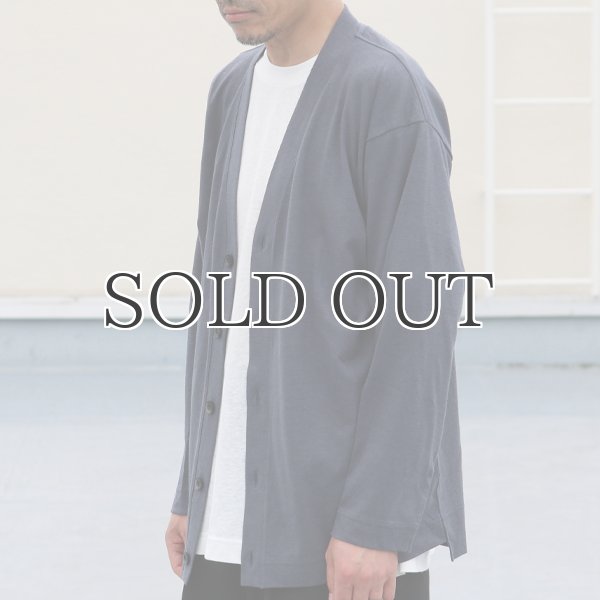画像6: PREMIERE LINEN(プレミアリネン)コットン天竺 Vネックカーディガン【MADE IN JAPAN】『日本製』 / Upscape Audience (6)
