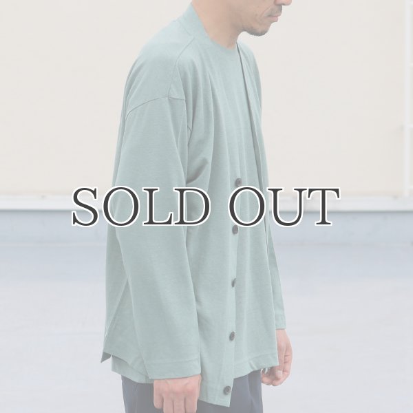 画像5: PREMIERE LINEN(プレミアリネン)コットン天竺 Vネックカーディガン【MADE IN JAPAN】『日本製』 / Upscape Audience (5)