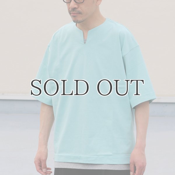 画像4: 17/1 空紡糸天竺(12オンス) キーネック ハーフスリーブ Tシャツ【MADE IN JAPAN】『日本製』/ Upscape Audience (4)