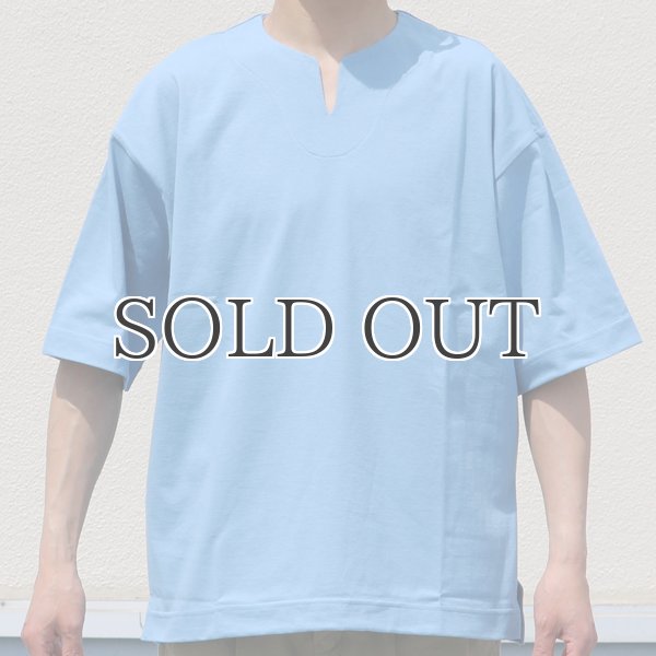 画像8: 17/1 空紡糸天竺(12オンス) キーネック ハーフスリーブ Tシャツ【MADE IN JAPAN】『日本製』/ Upscape Audience (8)