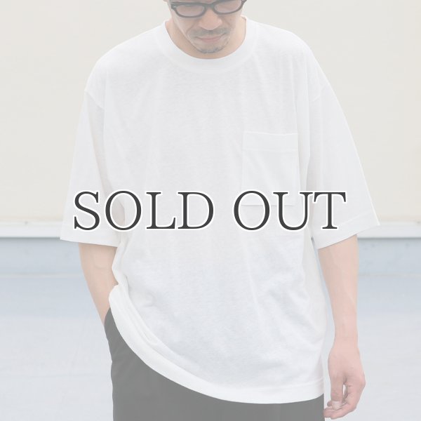 画像4: PREMIERE LINE（プレミアリネン）コットン天竺 クルーネック ハーフスリーブ Tシャツ【MADE IN JAPAN】『日本製』/ Upscape Audience (4)