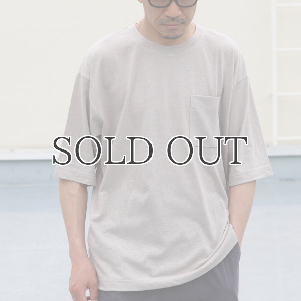 画像3: PREMIERE LINE（プレミアリネン）コットン天竺 クルーネック ハーフスリーブ Tシャツ【MADE IN JAPAN】『日本製』/ Upscape Audience (3)