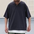 画像4: 17/1 空紡糸天竺（12オンス） キーネック ハーフスリーブ Tシャツ【MADE IN JAPAN】『日本製』/ Upscape Audience (4)