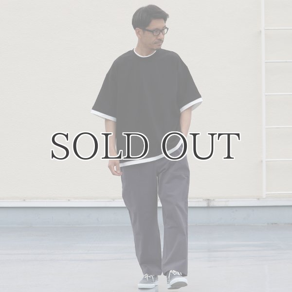 画像13: VORTEX 8オンス(MVS天竺) フェイクレイヤード クルーネック ハーフスリーブTシャツ【MADE IN JAPAN】『日本製』/ Upscape Audience (13)