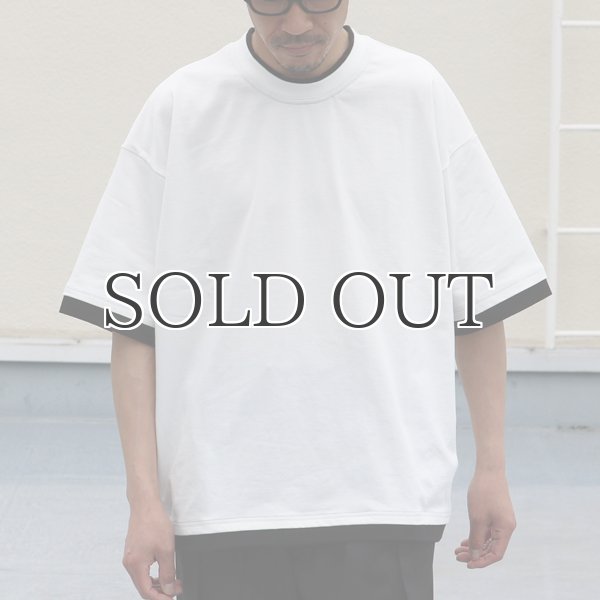 画像14: VORTEX 8オンス(MVS天竺) フェイクレイヤード クルーネック ハーフスリーブTシャツ【MADE IN JAPAN】『日本製』/ Upscape Audience (14)