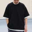 画像2: VORTEX 8オンス(MVS天竺) フェイクレイヤード クルーネック ハーフスリーブTシャツ【MADE IN JAPAN】『日本製』/ Upscape Audience (2)