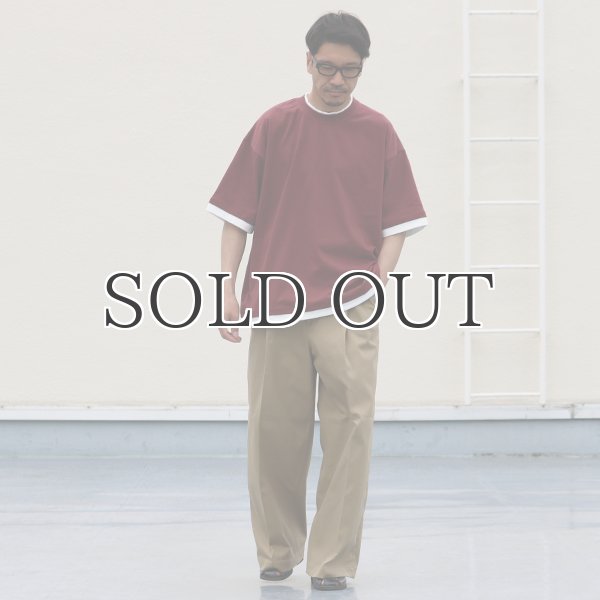 画像8: VORTEX 8オンス(MVS天竺) フェイクレイヤード クルーネック ハーフスリーブTシャツ【MADE IN JAPAN】『日本製』/ Upscape Audience (8)