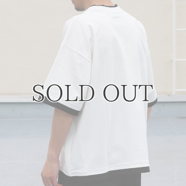 画像6: VORTEX 8オンス(MVS天竺) フェイクレイヤード クルーネック ハーフスリーブTシャツ【MADE IN JAPAN】『日本製』/ Upscape Audience (6)