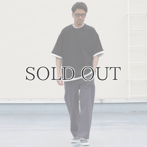 画像8: VORTEX 8オンス(MVS天竺) フェイクレイヤード クルーネック ハーフスリーブTシャツ【MADE IN JAPAN】『日本製』/ Upscape Audience (8)