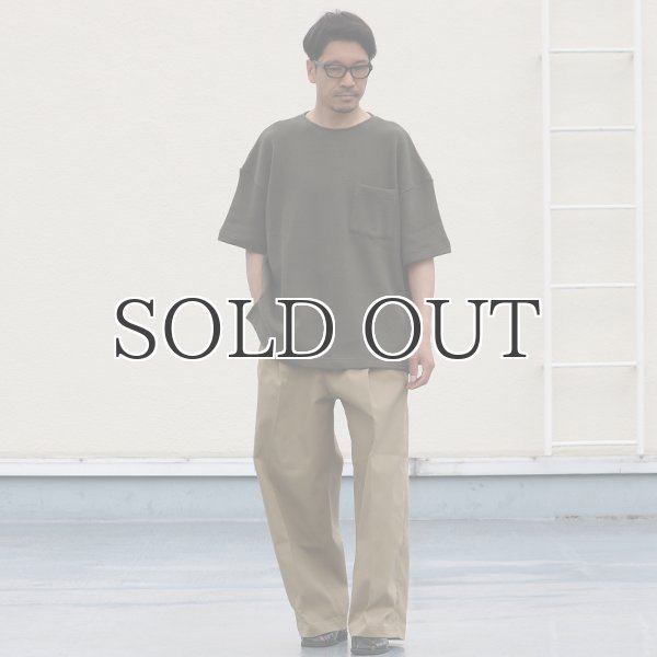 画像6: ローゲージストレッチ カノコダブルフェイス サイドスリット ハーフスリーブTシャツ【MADE IN JAPAN】『日本製』 / Upscape Audience (6)