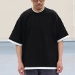 画像4: VORTEX 8オンス(MVS天竺) フェイクレイヤード クルーネック ハーフスリーブTシャツ【MADE IN JAPAN】『日本製』/ Upscape Audience (4)