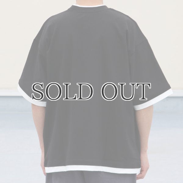 画像6: VORTEX 8オンス(MVS天竺) フェイクレイヤード クルーネック ハーフスリーブTシャツ【MADE IN JAPAN】『日本製』/ Upscape Audience (6)