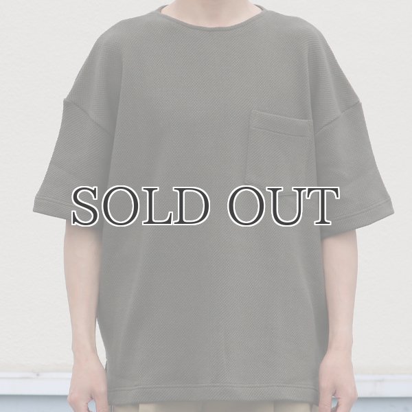 画像7: ローゲージストレッチ カノコダブルフェイス サイドスリット ハーフスリーブTシャツ【MADE IN JAPAN】『日本製』 / Upscape Audience (7)