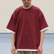 画像4: VORTEX 8オンス(MVS天竺) フェイクレイヤード クルーネック ハーフスリーブTシャツ【MADE IN JAPAN】『日本製』/ Upscape Audience (4)