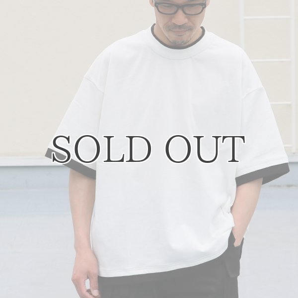 画像9: VORTEX 8オンス(MVS天竺) フェイクレイヤード クルーネック ハーフスリーブTシャツ【MADE IN JAPAN】『日本製』/ Upscape Audience (9)