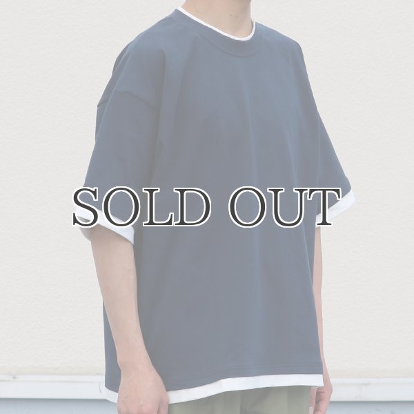 画像13: VORTEX 8オンス(MVS天竺) フェイクレイヤード クルーネック ハーフスリーブTシャツ【MADE IN JAPAN】『日本製』/ Upscape Audience (13)