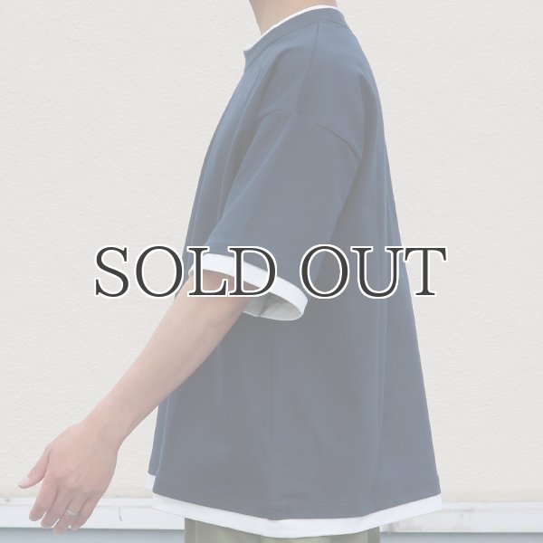 画像11: VORTEX 8オンス(MVS天竺) フェイクレイヤード クルーネック ハーフスリーブTシャツ【MADE IN JAPAN】『日本製』/ Upscape Audience (11)