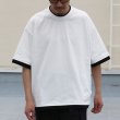 画像2: VORTEX 8オンス(MVS天竺) フェイクレイヤード クルーネック ハーフスリーブTシャツ【MADE IN JAPAN】『日本製』/ Upscape Audience (2)