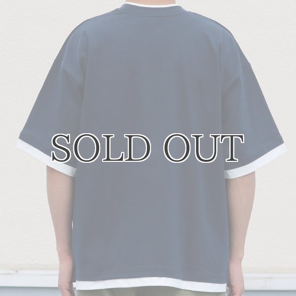 画像12: VORTEX 8オンス(MVS天竺) フェイクレイヤード クルーネック ハーフスリーブTシャツ【MADE IN JAPAN】『日本製』/ Upscape Audience (12)