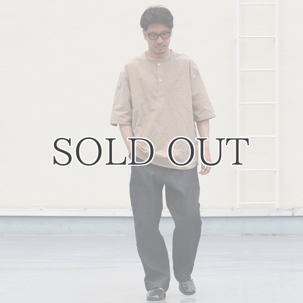 画像6: コットンヘンプ タイプライター スリーピング ハーフスリーブシャツ【MADE IN JAPAN】『日本製』/ Upscape Audience (6)