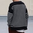 画像11: 「尾州」12オンス パネルボーダー ボートネック ボクシーTシャツ【MADE IN JAPAN】『日本製』/ Upscape Audience (11)