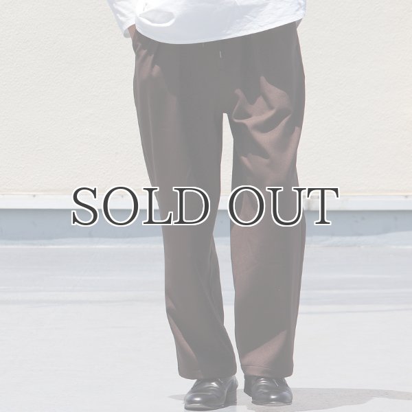 画像14: LANATEC® （ラナテック）LEI （ レイ ）TECH ウールライク サージ 2タック イージーワイドパンツ【MADE IN JAPAN】『日本製』【送料無料】/ Upscape Audience (14)