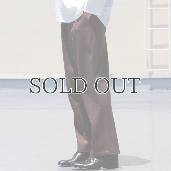 画像17: LANATEC® （ラナテック）LEI （ レイ ）TECH ウールライク サージ 2タック イージーワイドパンツ【MADE IN JAPAN】『日本製』【送料無料】/ Upscape Audience (17)