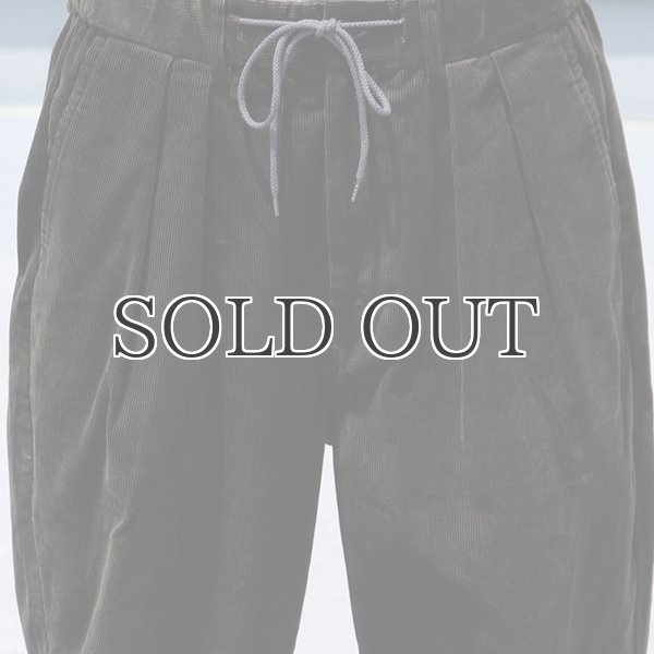 画像12: 14W(ウェール)コール天(コーデュロイ)2タック ワイドイージーパンツ【MADE IN JAPAN】『日本製』【送料無料】/ Upscape Audience (12)