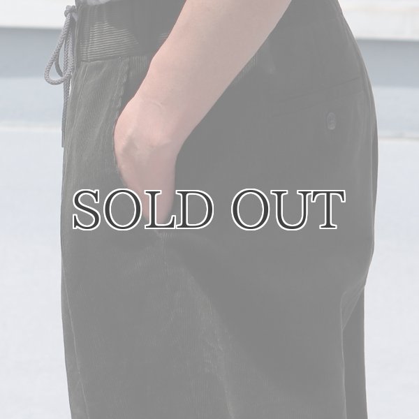 画像14: 14W(ウェール)コール天(コーデュロイ)2タック ワイドイージーパンツ【MADE IN JAPAN】『日本製』【送料無料】/ Upscape Audience (14)