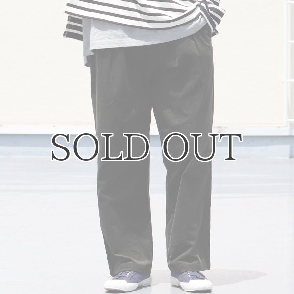 画像4: 14W(ウェール)コール天(コーデュロイ)2タック ワイドイージーパンツ【MADE IN JAPAN】『日本製』【送料無料】/ Upscape Audience (4)