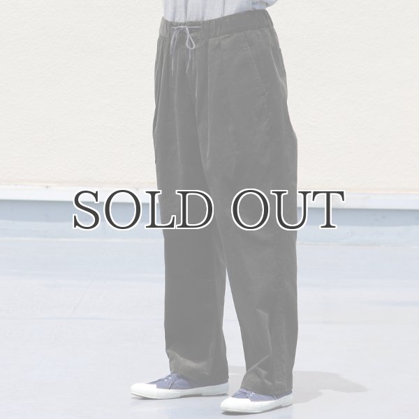 画像8: 14W(ウェール)コール天(コーデュロイ)2タック ワイドイージーパンツ【MADE IN JAPAN】『日本製』【送料無料】/ Upscape Audience (8)