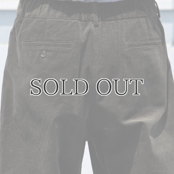 画像13: 14W(ウェール)コール天(コーデュロイ)2タック ワイドイージーパンツ【MADE IN JAPAN】『日本製』【送料無料】/ Upscape Audience (13)