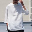 画像3: 綿麻ツイル ボトルネック サドルヘムラウンド7/SビックシャツTEE【MADE IN JAPAN】『日本製』/ Upscape Audience (3)
