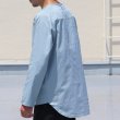 画像8: コットンギャバジンサドルショルダーヘムラウンドL/SシャツTEE【MADE IN JAPAN】『日本製』/ Upscape Audience (8)