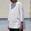 画像4: 綿麻ツイル ボトルネック サドルヘムラウンド7/SビックシャツTEE【MADE IN JAPAN】『日本製』/ Upscape Audience (4)