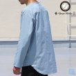 画像1: コットンギャバジンサドルショルダーヘムラウンドL/SシャツTEE【MADE IN JAPAN】『日本製』/ Upscape Audience (1)