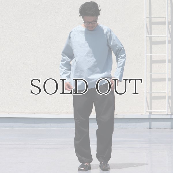 画像6: コットンギャバジンサドルショルダーヘムラウンドL/SシャツTEE【MADE IN JAPAN】『日本製』/ Upscape Audience (6)