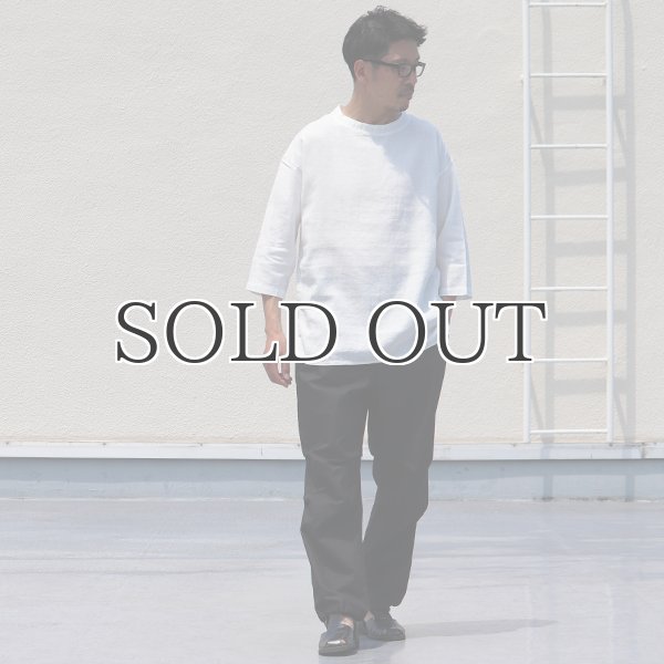 画像6: 綿麻ツイル ボトルネック サドルヘムラウンド7/SビックシャツTEE【MADE IN JAPAN】『日本製』/ Upscape Audience (6)