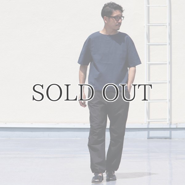 画像6: ソフトリネンコットンキャンバスドロップショルダーノーカラーシャツ5分袖【MADE IN JAPAN】 『日本製』/ Upscape Audience (6)