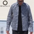 画像1: 【RE PRICE / 価格改定】小花柄リネンワイドスプレッドカラーボタンダウン長袖シャツ 【MADE IN JAPAN】『日本製』/ Upscape Audience (1)