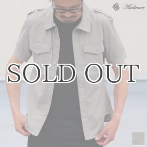 画像: 高密度硫化ツイルレイズドネック半袖シャツ / Audience
