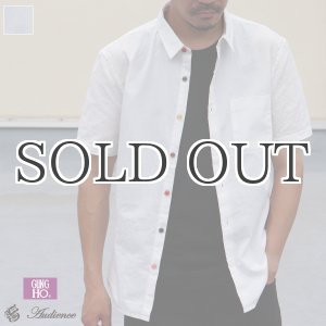 画像: ダンガリーランダムボタン半袖シャツ / Audience x GUNG HO