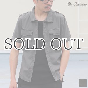 画像: 高密度硫化ツイルレイズドネック半袖シャツ / Audience