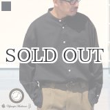 画像: 「備中備後」 6オンス デニム バンドカラー ボクシーAライン 長袖シャツ【MADE IN JAPAN】『日本製』/ Upscape Audience
