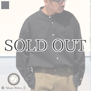 画像: 「備中備後」 6オンス デニム バンドカラー ボクシーAライン 長袖シャツ【MADE IN JAPAN】『日本製』/ Upscape Audience