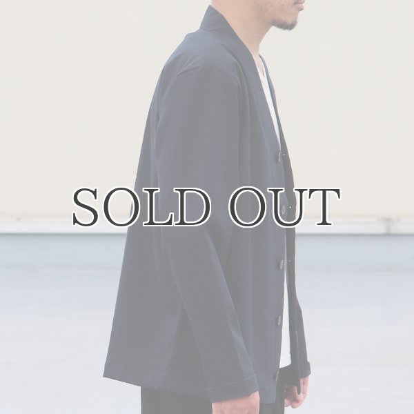 画像5: ギャバジンストレッチモックVネックカーデJacket【MADE IN JAPAN】『日本製』/ Upscape Audience (5)